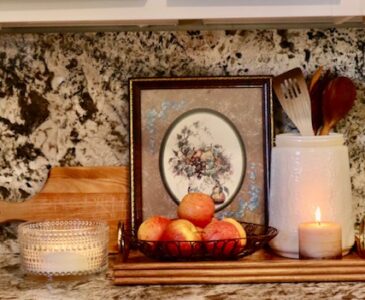 Kitchen counter decor